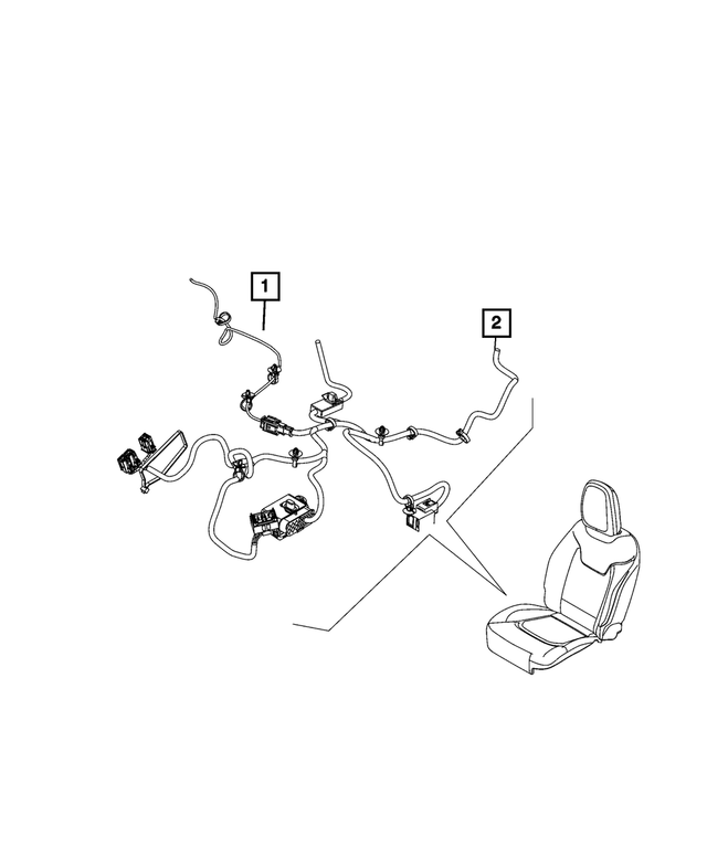 68612625AA - Electrical: Seat Wiring for Mopar Image image