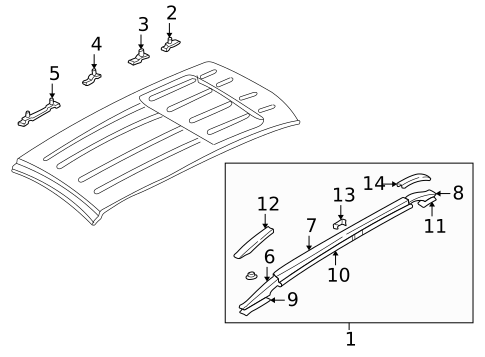 Luggage Carrier for 2004 Hyundai Santa Fe #0