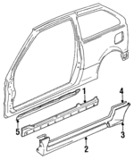 6322160B00 - Body: Inner Rocker for Suzuki Image