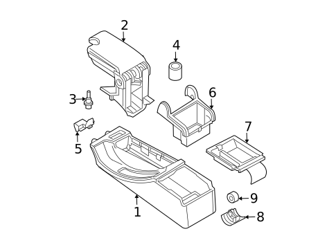 Console for 2005 BMW 325xi #1