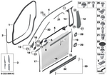 51768491946 - : Gap Seal A-Pillar Front Door Right for BMW Image