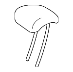 17797087008V56 - Body: Headrest, Center for Mercedes-Benz Image