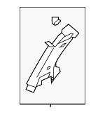 858301M6008O - Body: Upper Pillar Trim for Kia: Forte Koup Image