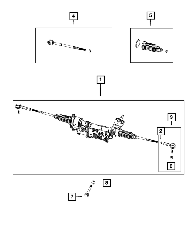 R8573451AA - : Rack And Pinion Gear, Remanufactured for Mopar Image