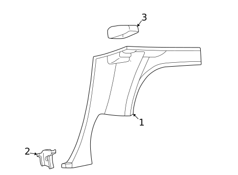 Interior Trim - Quarter Panels for 2005 Ford Thunderbird #0