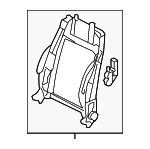 8K0881515A - Body: Seat Back Frame for Audi Image image