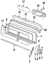 MUC7911 - : Windshield Frame Bracket for Land-Rover Image