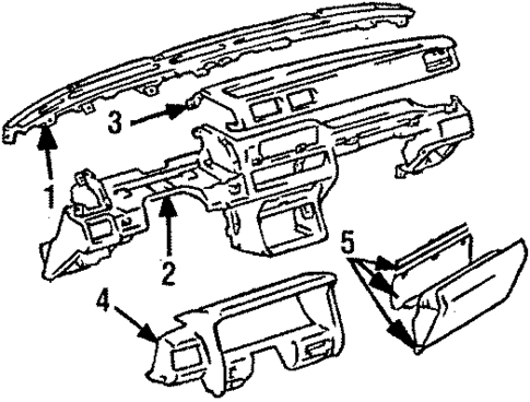 Instrument Panel for 1988 Toyota 4Runner #0