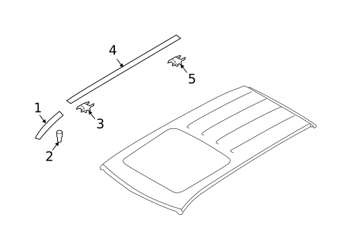 Exterior Trim - Roof for 2010 Subaru Forester #1