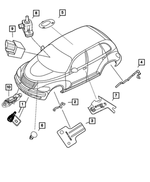 1BP02314AA - Electrical: Anti-lock Brakes Sensor, Bproauto, Right Front for Mopar Image