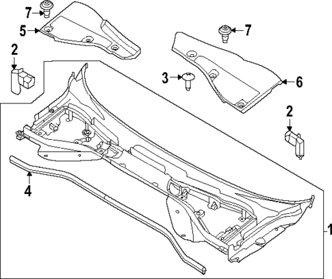 Cowl for 2023 Land Rover Range Rover Sport #0