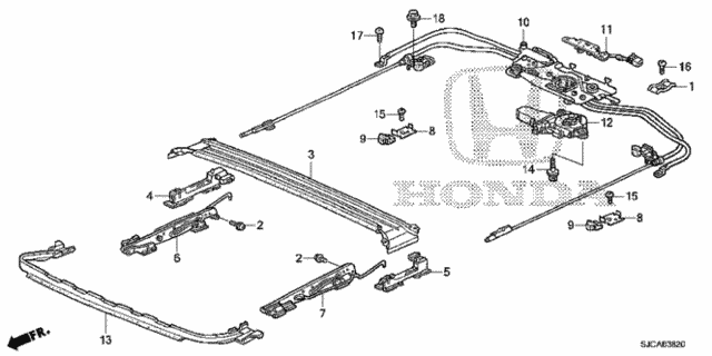 Sliding Roof Components for 2014 Honda Ridgeline #0