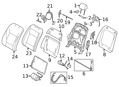 Front Seat Components for 2013 BMW M5 #0