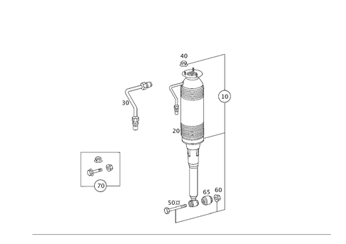 Spring Strut and Spring Strut Mounting Rear for 2002 Mercedes-Benz CL55 AMG #0