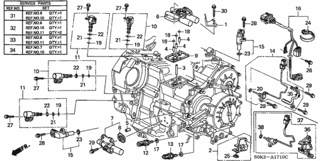 5AT Sensor - Solenoid for 2000 Acura TL #0