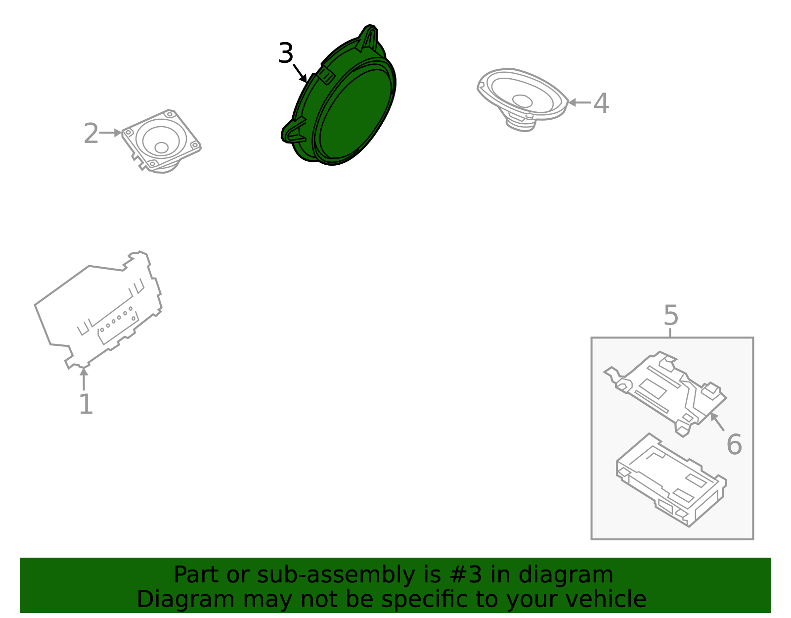 2007-2022 Nissan Speaker 28156ZX10A | Parts Brampton North Nissan