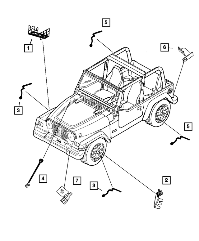 56026766 - Electrical: Brake Sensor Bracket, Right for Mopar Image