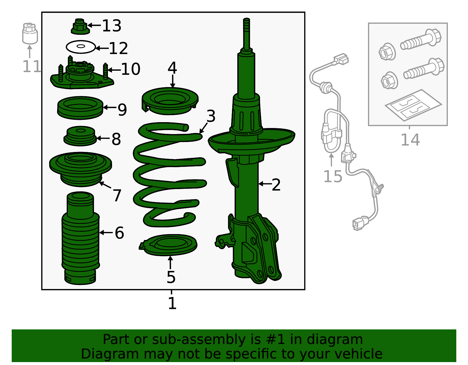 2010-2012 Acura ZDX Strut Assembly 51601-SZN-A54 | OEM Parts Online