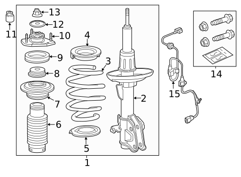 Struts & Components for 2012 Acura ZDX #0