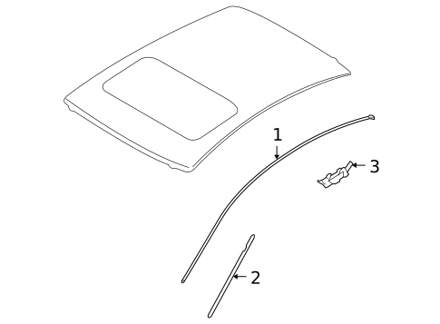 Exterior Trim - Roof for 2015 INFINITI Q40 #0
