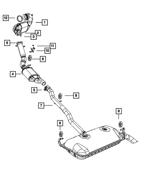 Exhaust System for 2012 Dodge Caliber #3