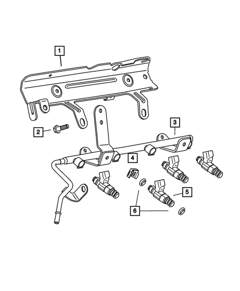 Fuel Rail for 2002 Dodge Stratus #1