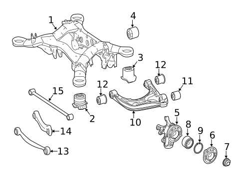 Rear Suspension for 2009 Mercedes-Benz R 350 #1