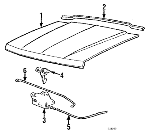 Hood & Components for 1984 Mitsubishi Montero #0