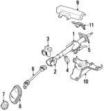MB489372 - Steering: Clamp for Mitsubishi Image