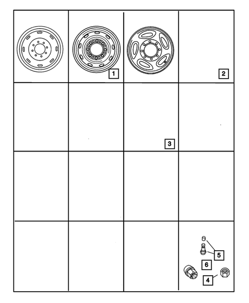 Wheels and Hardware for 2002 Dodge Ram 2500 #0