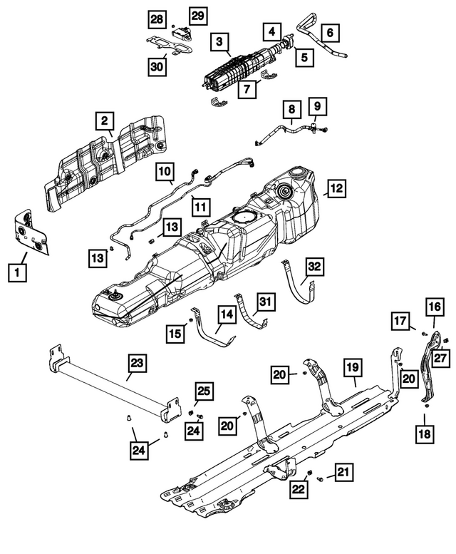 « 68649476AA –  : Carburant RÉservoir pour Mopar Image »