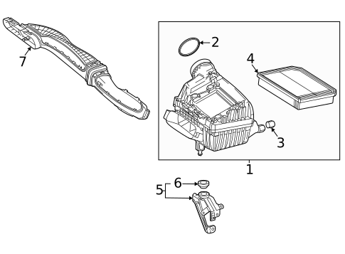 Air Intake for 2021 Mercedes-Benz GLA 35 AMG&reg; #0