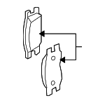 41060AX086 - : Brake Pads for Nissan Image
