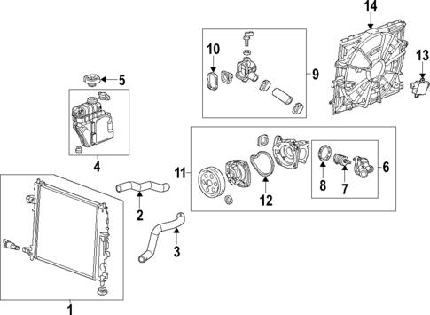 Cooling System for 2015 Cadillac ATS #0