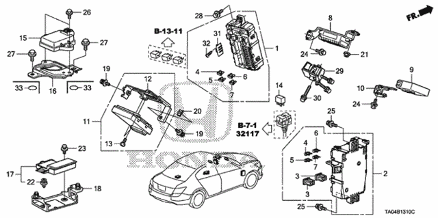 Control Unit (Cabin) (1) for 2010 Honda Accord #0