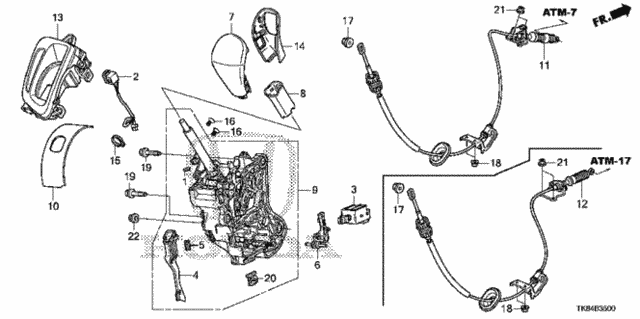Select Lever for 2016 Honda Odyssey #0