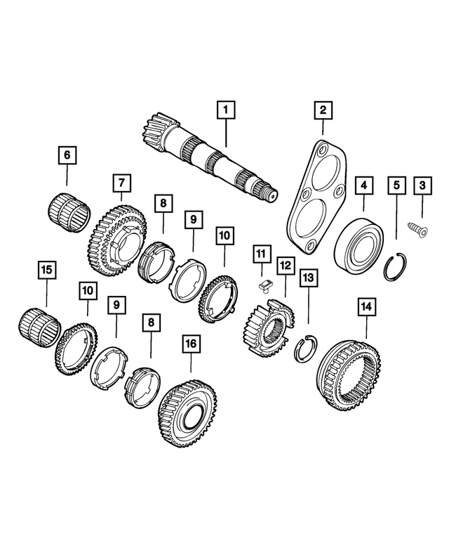 68136862AA - C514; 5-Speed; Manual Transaxle: Snap Ring for Mopar Image