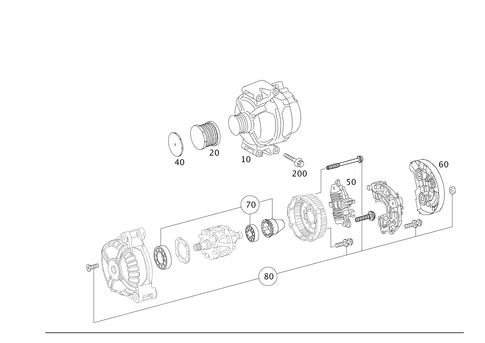 Alternator for 2012 Mercedes-Benz C 250 #0