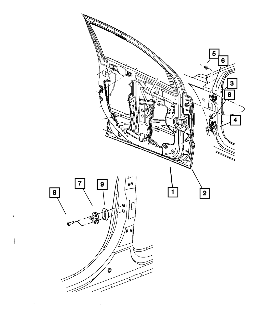 Door Outer Panel, Right - Mopar (5074248AB)