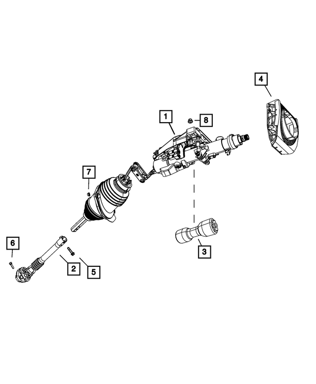 68269151AB - Steering: Steering Column for Mopar Image