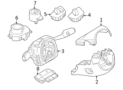 Shroud, Switches & Levers for 2015 BMW 750i #0