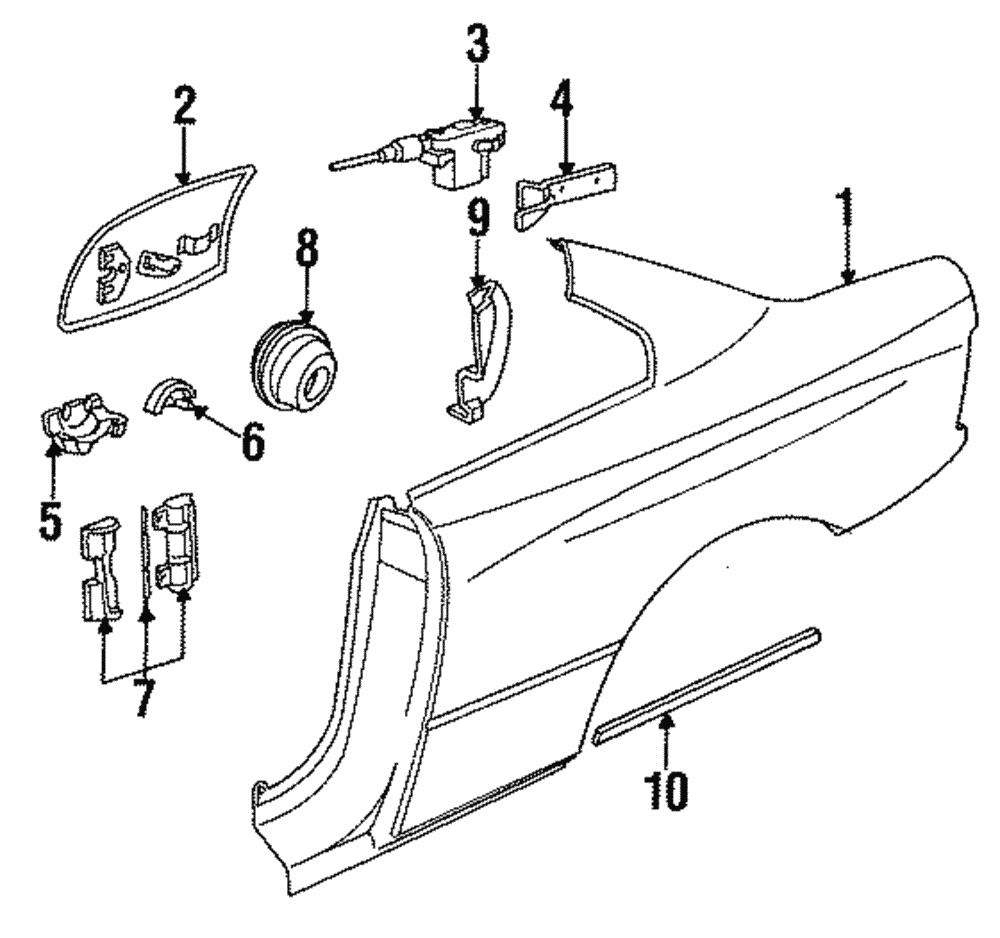 Fuel Door Actuator - BMW (67-11-1-392-594)