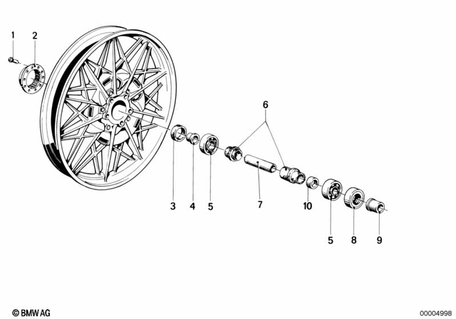 36311236208 - Wheels and Tires: Driving Dog -  for BMW-Motorrad Image