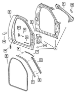 55276047AB - Body Sheet Metal Except Doors: Body Side Aperture Panel, Left for Mopar Image
