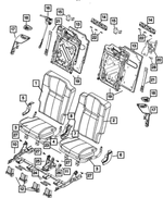 1JP041J3AA - Interior Trim: Seat Back Cover, Right for Mopar Image