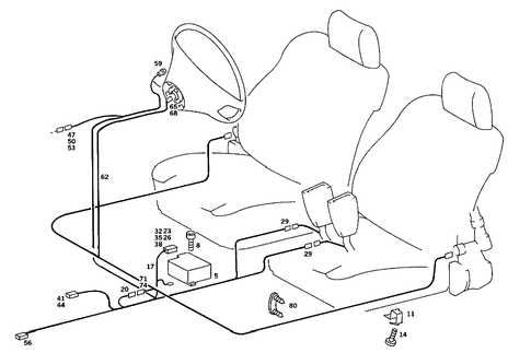 Belt Tensioner and Airbag for 1989 Mercedes-Benz 190E #2