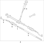 56540R5000 - Steering: Inner Tie Rod for Hyundai Image