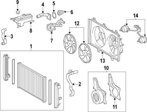 Cooling System for 2014 Scion tC #0