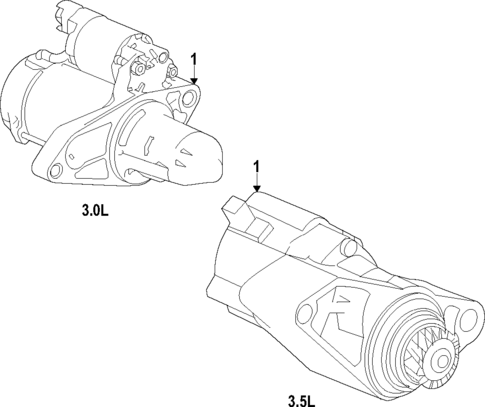 Starter for 2023 Acura MDX #0