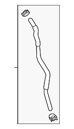 254154R500 - : Automatic Transmission Oil Cooler Hose for Hyundai Image